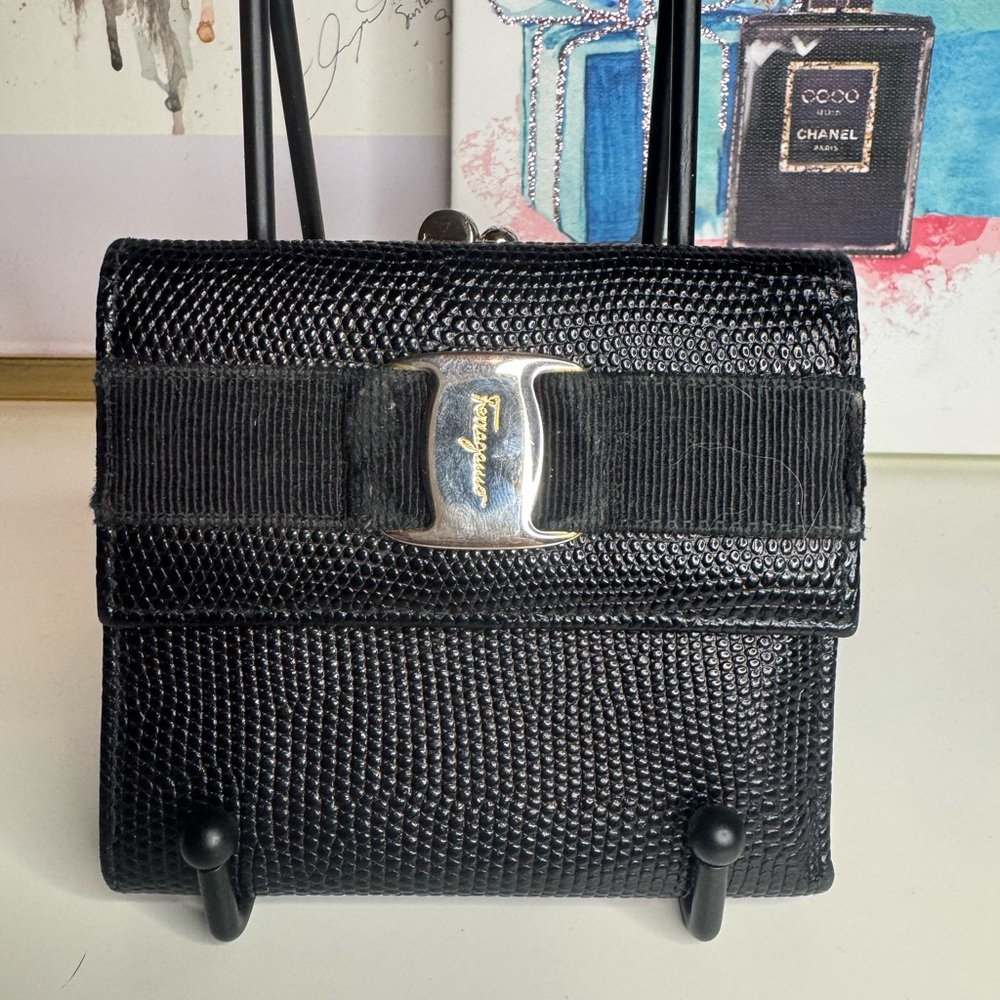 Ferragamo Wallet with Gold Hardware